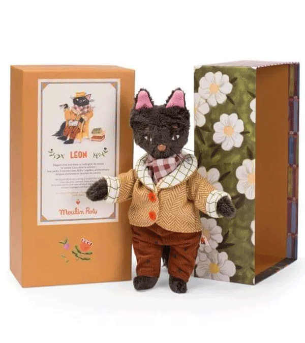 Leon the Cat  Les Minouchkas by Moulin Roty