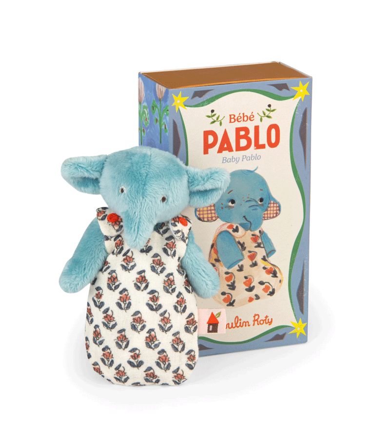 Bebe Pablo the Elephant Les Minouchkas by Moulin Roty