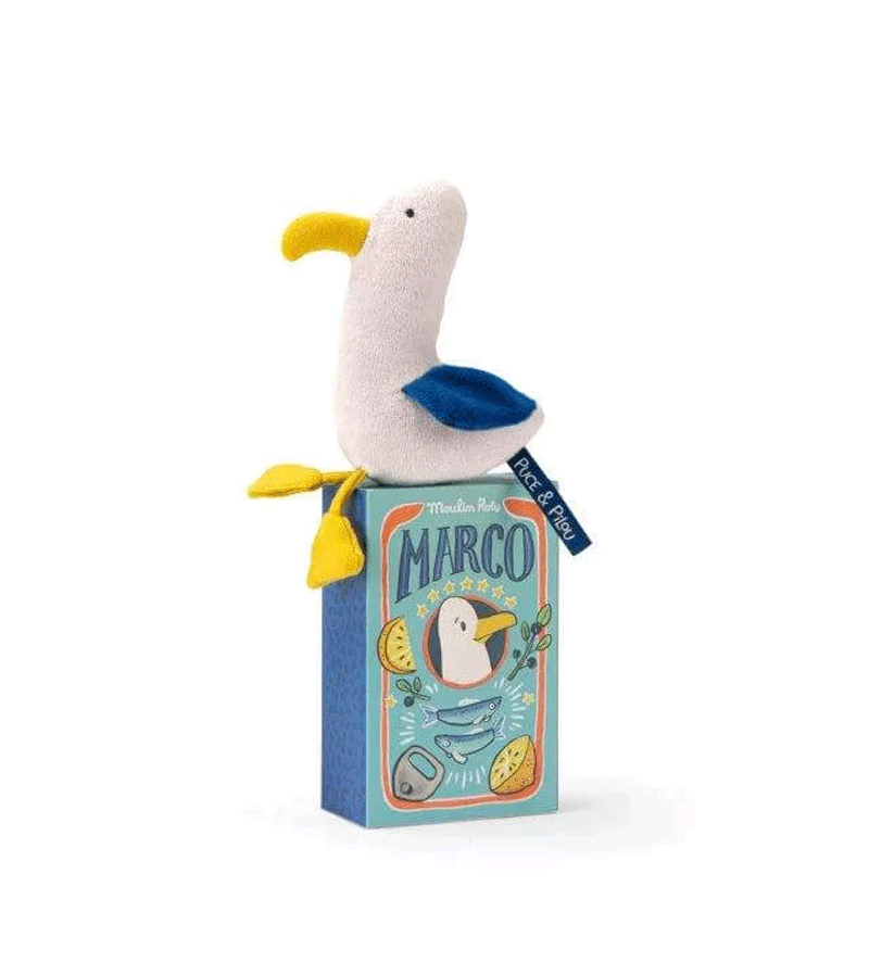 Marco Seagull Rattle by Moulin Roty