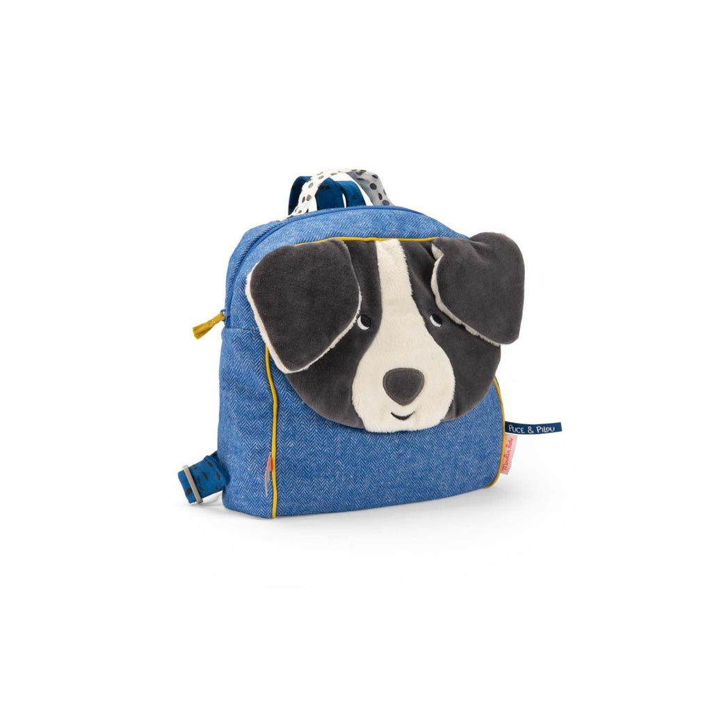 Puce & Pilou Blue Dog Backpack by Moulin Roty