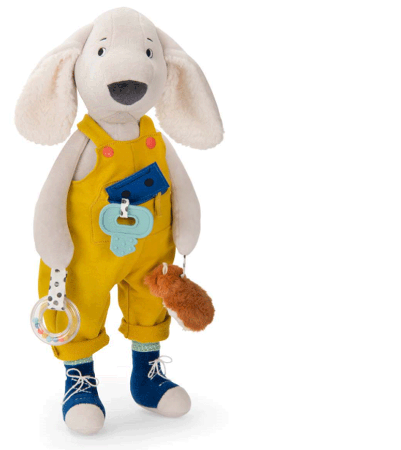 Pilou The Dog Activity Soft Toy by Moulin Roty