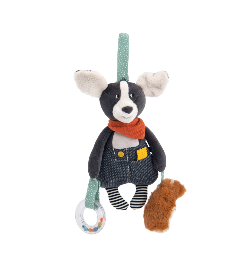 Pilou The Dog Activity Soft Toy by Moulin Roty
