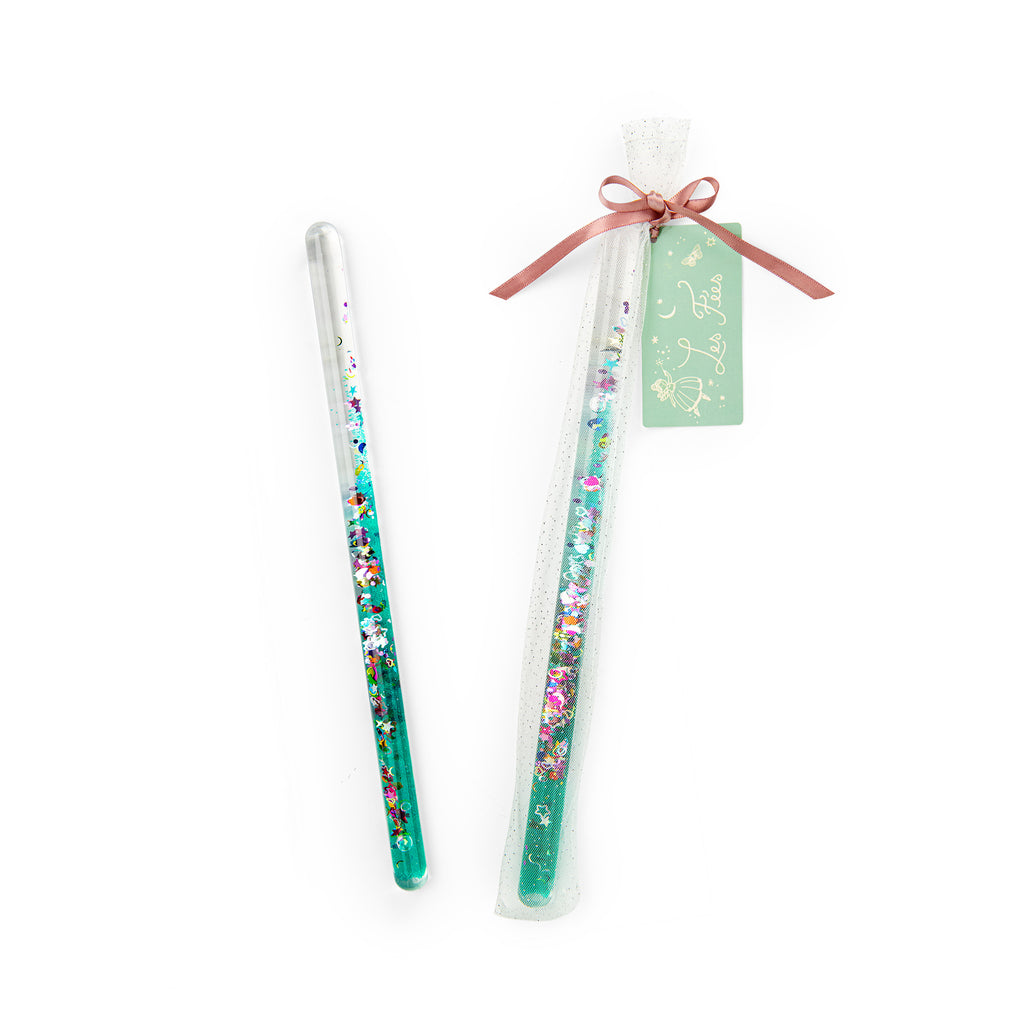 Les Fées Turquoise Magic Glitter Wand by Moulin Roty
