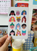 A6 Girls Leatherette Paper Notebook by Daria Solak