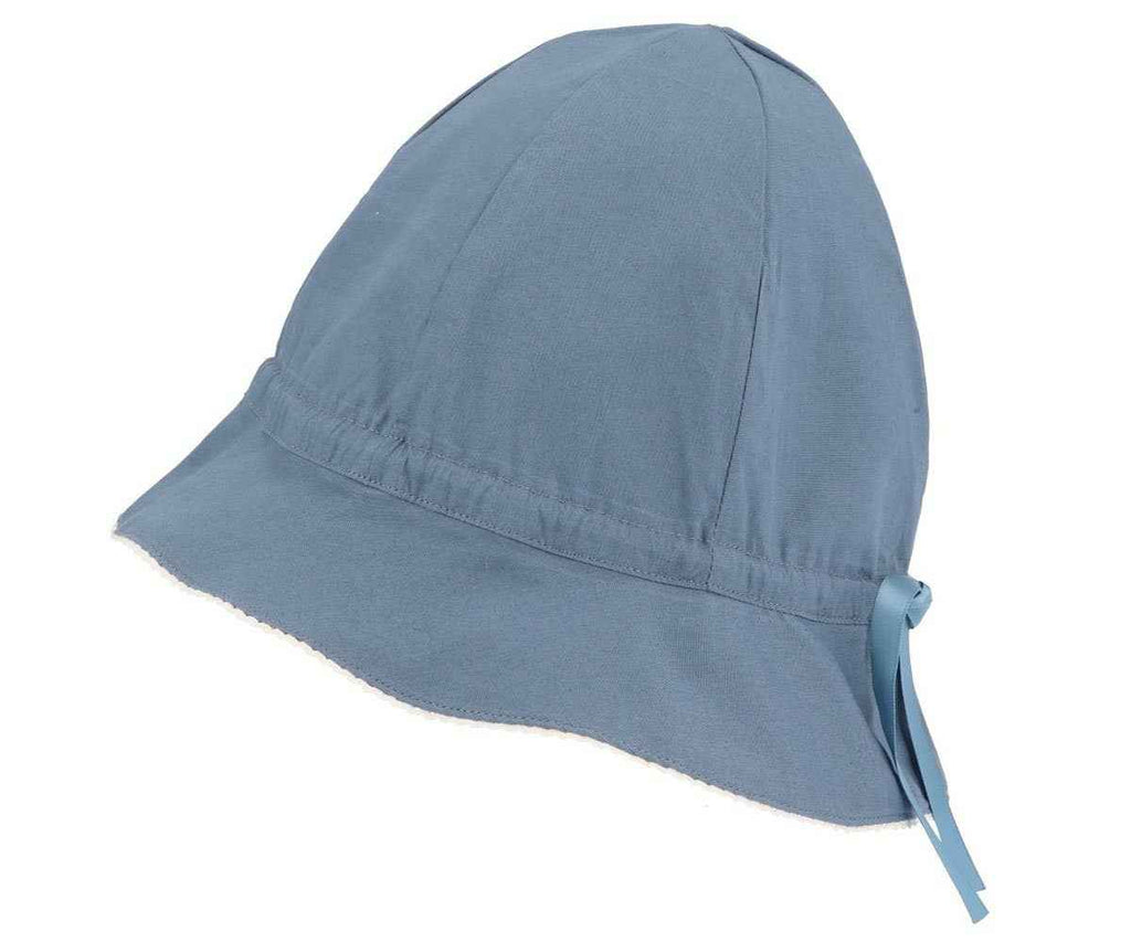 Deep Blue Adjustable Cotton Sunhat by Tutete