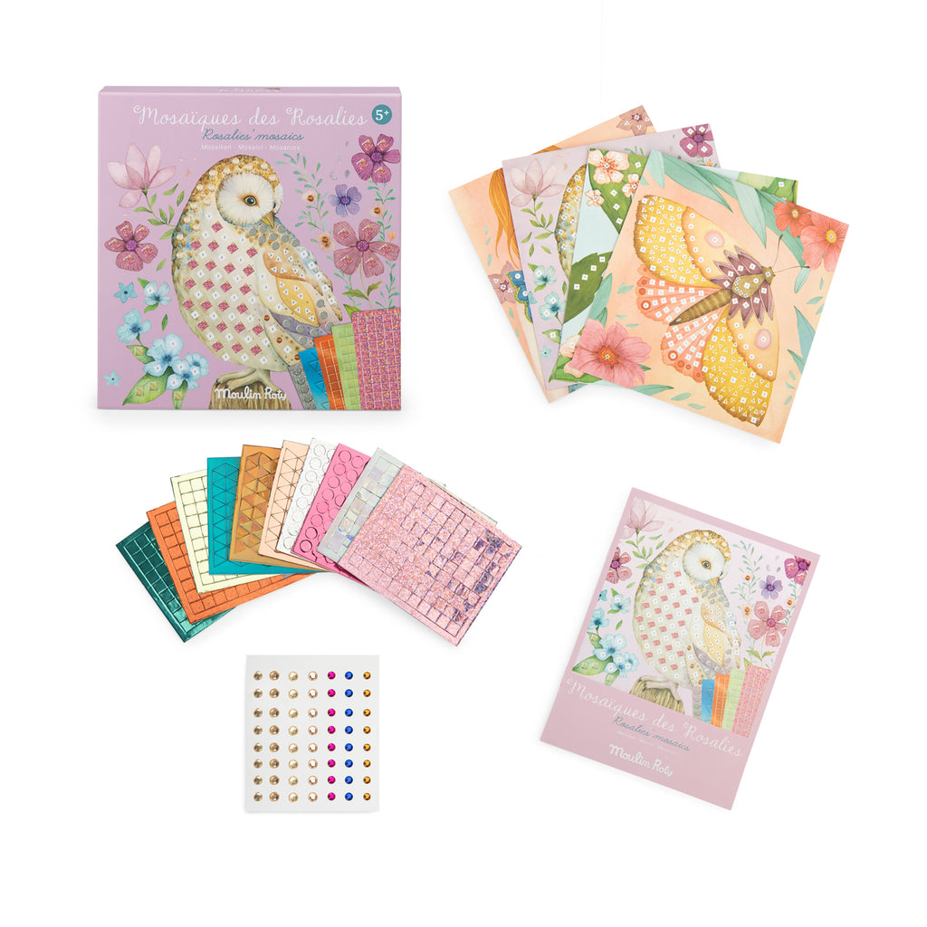 Les Rosalies Mosaic Craft Kit by Moulin Roty