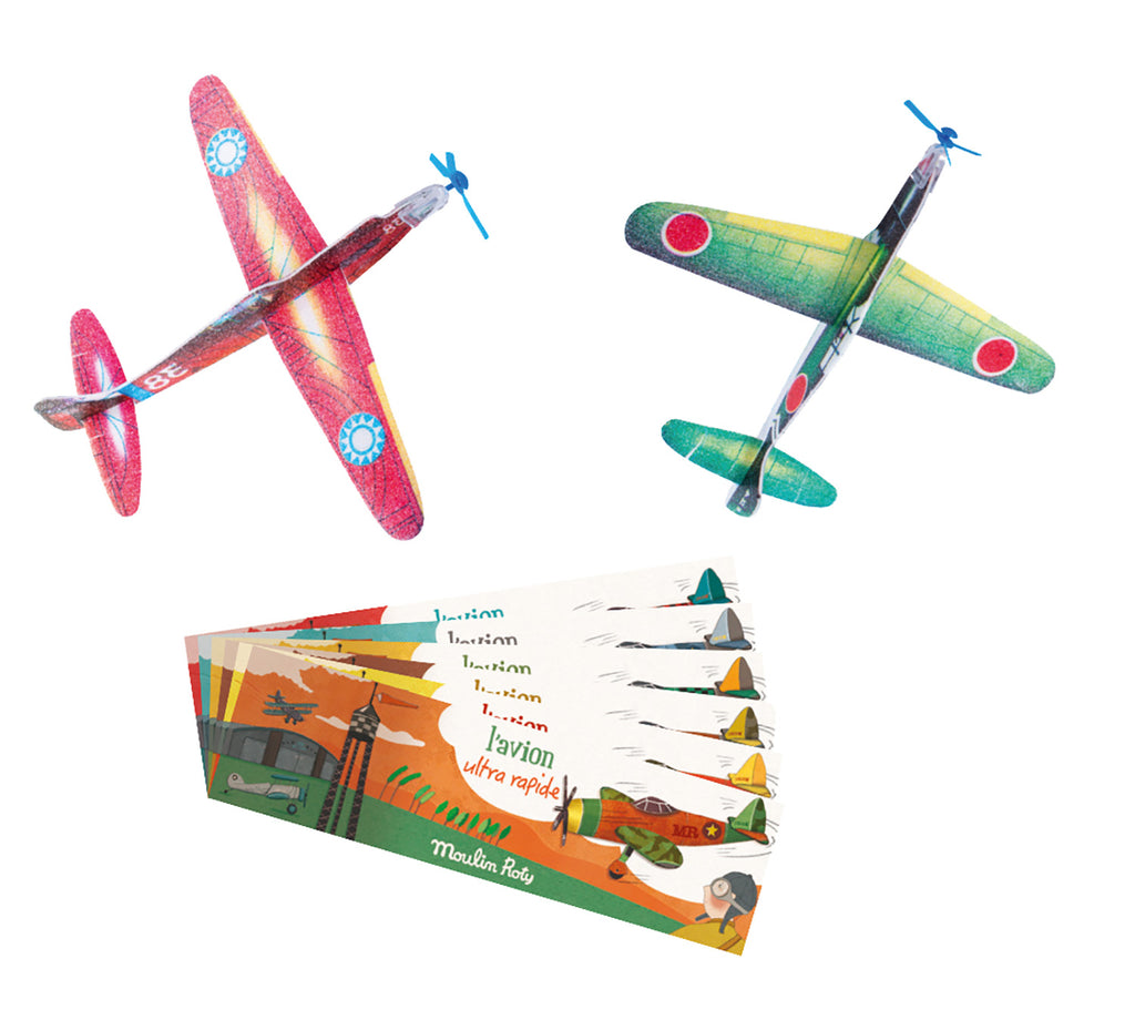 Les Petites Merveilles Assorted polystyrene planes by Moulin Roty