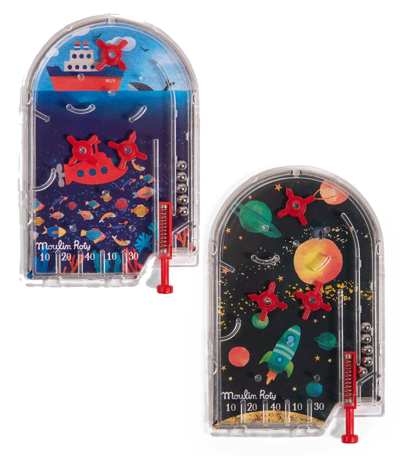 Assorted Mini Pinball Games by Moulin Roty
