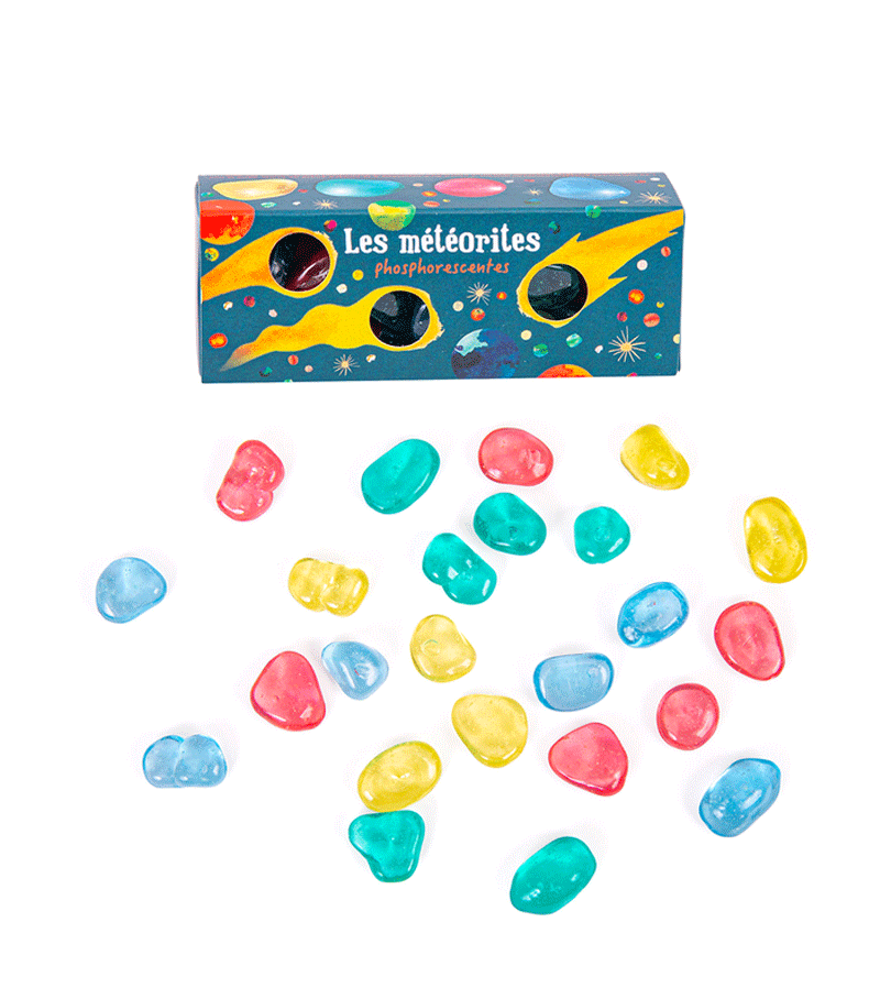 Les Meteorites Phosphorescentes Glow in the Dark Pebbles by Moulin Roty