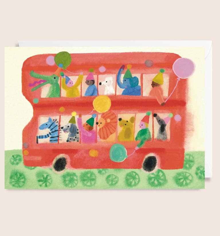 Party BusBirthday Card by Holsen Studio
