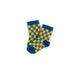 Green Yellow & Blue Checked Socks by Moulin Roty