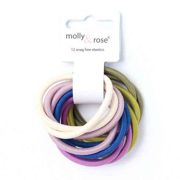 Set of 12 Elastics 4mm Thick by Molly & Rose