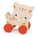 Wooden Kitten On Wheels by Mentari