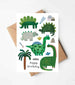 Dinosaur Birthday Card by Daria Solak