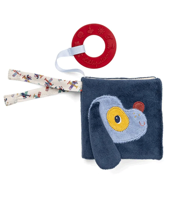 Jules the Dog Transport Soft Book by Lilliputiens
