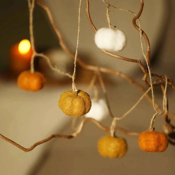 Felt Mini Pumpkin Garland