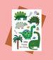 Dinosaur Birthday Card by Daria Solak