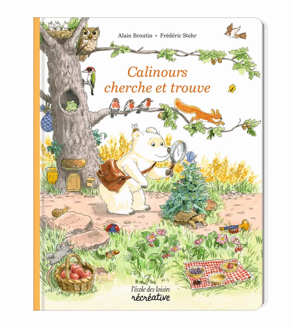 French Book Calinours "Cherche et Trouve" by Alain Broutin