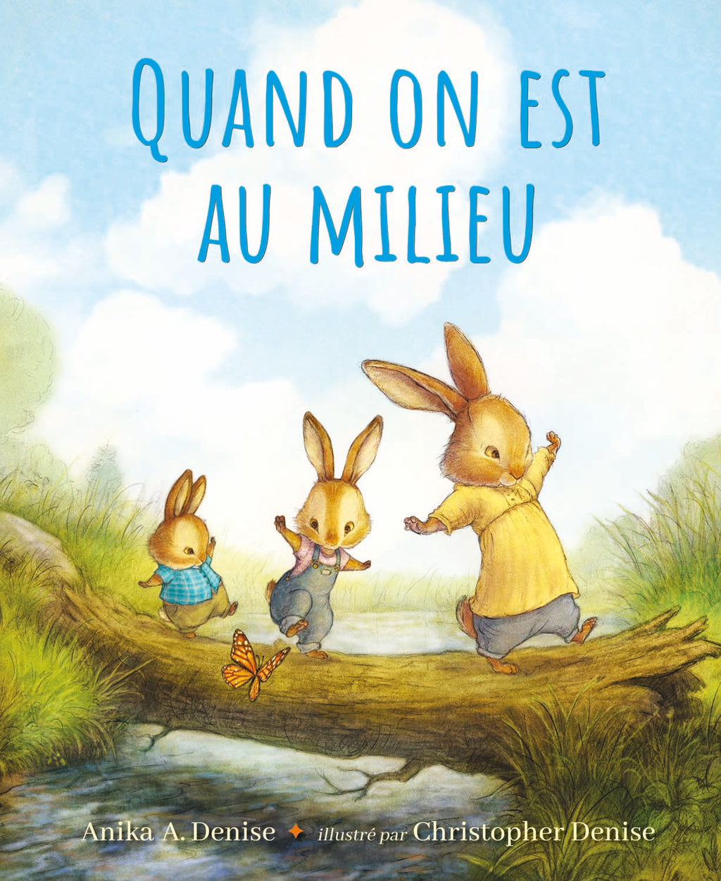 French Book Quand on est au Milieu by Christopher Denise