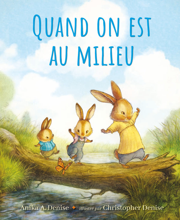 French Book Quand on est au Milieu by Christopher Denise