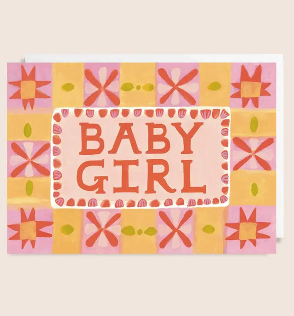 New Baby Girl Card by Holsen Studio