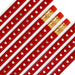Set of 3 Heart Foil Printed Pencil by Odd Goose Stationary