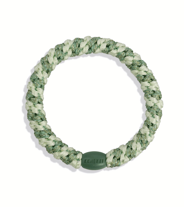 Mint & Pistachio Stripe Glitter Hairband by Bon dep