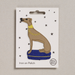 Whippet Iron-On Embroidered Patch by Petra Boase