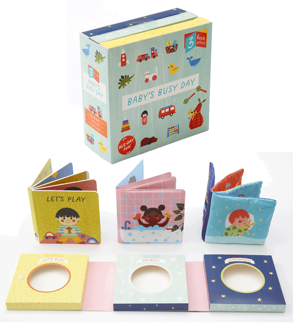 Baby's Busy Day 3 Mini Book Set by Happy Yak