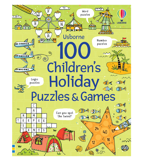 100 Children's Puzzles and Games: Holiday by Phillip Clarke