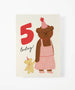 Age 5 Birthday Bear Card by the Bear Days