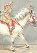 Claire Fletcher Circus Girl Greetings Card by Porch Fairies