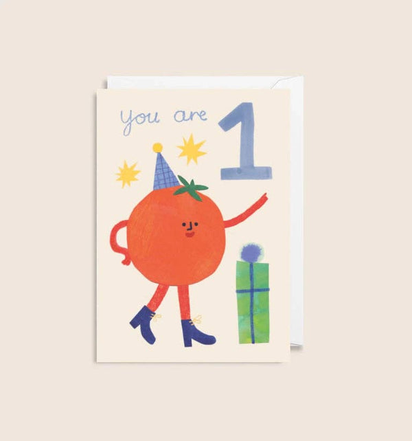 Age 1 Mini Birthday Card by Holsen Studio