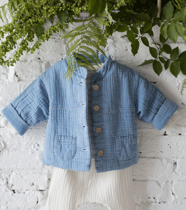 Chambray Padded Adriano Jacket by 1+ in the Family