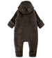 Dark Brown Soft Wool Jumpsuit with Ears by Mikk-Line