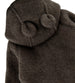 Dark Brown Soft Wool Jumpsuit with Ears by Mikk-Line