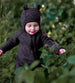 Dark Brown Soft Wool Jumpsuit with Ears by Mikk-Line