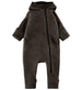 Dark Brown Soft Wool Jumpsuit with Ears by Mikk-Line