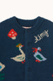 Winter Pond Wool Baby Cardigan by Tinycottons