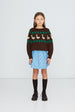 Green Geese Cacao Sweater by Tinycottons