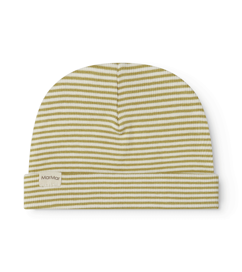 Olive Stripe Modal Aiko Hat by MarMar Copenhagen