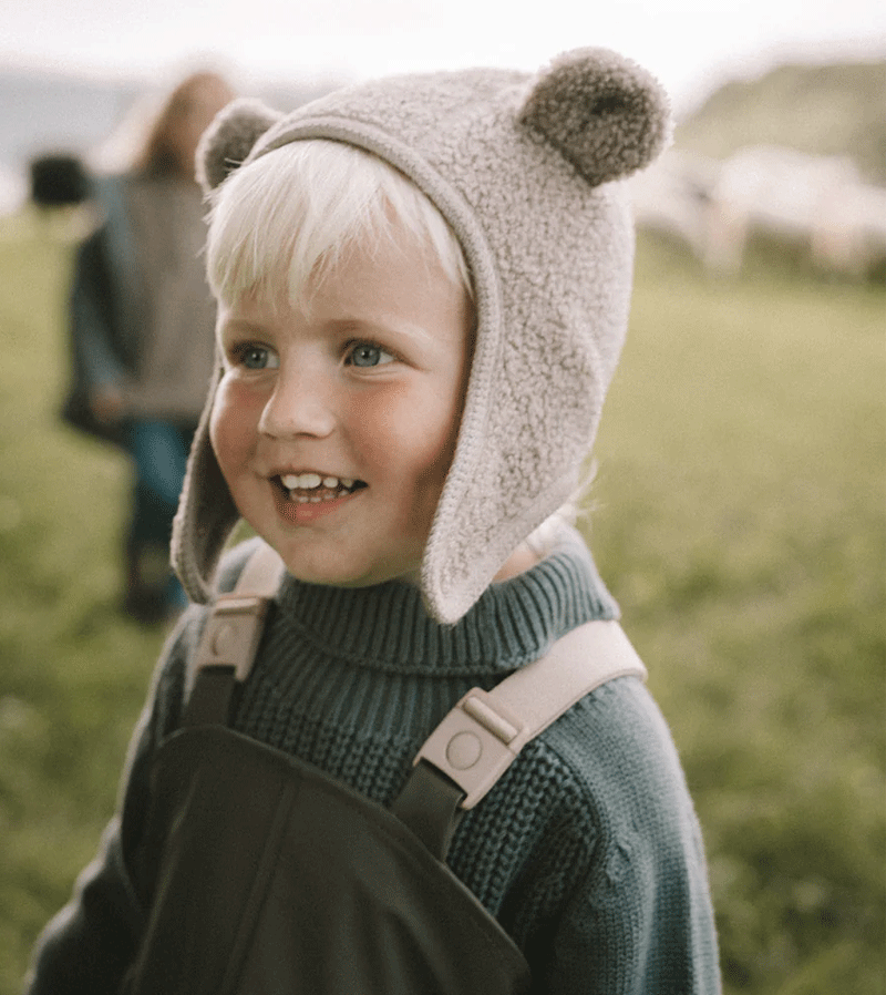 Aki Teddy Hat in Moon Rock by  MarMar Copenhagen