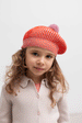 Tomato Stripe Alexo Pom Pom Beret by MarMar Copenhagen