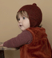 Dark Fig Baby Alpaca Bonnet by Serendipity