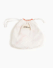 White 2-piece Retro Swimsuit with Pouch for Amigas Dolls by Minikane