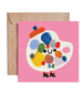 Artist Paint Palette Card by Daria Solak Illustrations