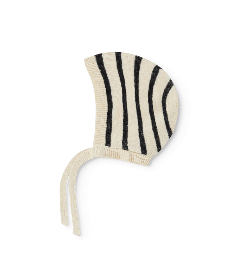Striped Linen Axa Knit Bonnet by MarMar Copenhagen