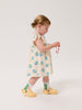 Pixel Flowers all over Ruffled Dress by Bobo Choses