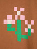Adult Pixel Flowers Oversize T‑shirt  by Bobo Choses