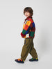 Multicolor Tiles Reversible Sheepskin Jacket by Bobo Choses